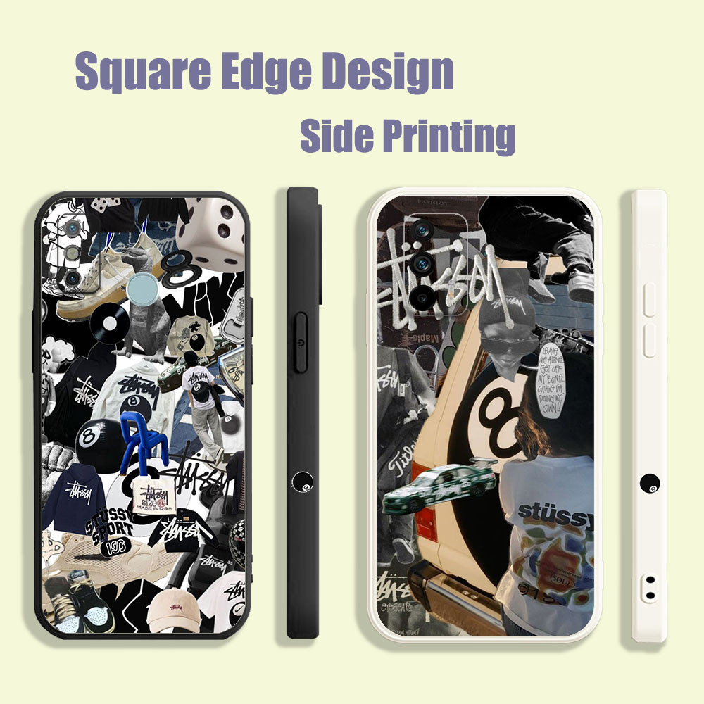 ปลอกสําหรับ Huawei Y9 Prime 2019 Y6 Y6s P40 P30 Lite Stussy 8 ball โลโก้ Art บิลเลียด RZ007 เคสโทรศั
