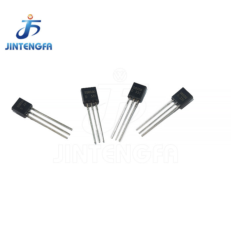 ส่วนประกอบคริสตัล 100 ชิ้น/ล็อต S8050 S8550 SS8050 SS8550 TO-92 S8050 S8550 SS8050 SS8550 8050 ใหม่t