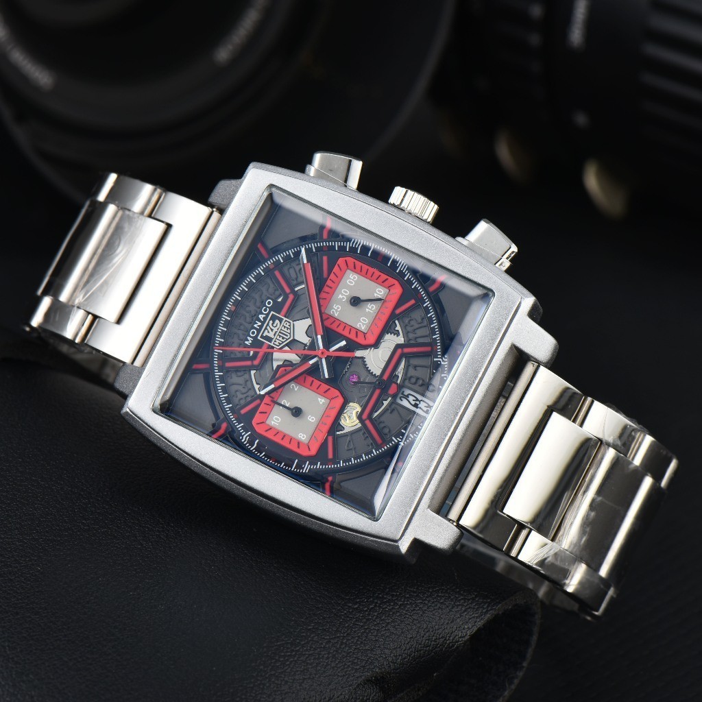 Tag TAG Howard นาฬิกาแฟชั่นสไตล์ใหม่ Square Quartz Movement Watch Casual อินเทรนด์นาฬิกากันน้ํา