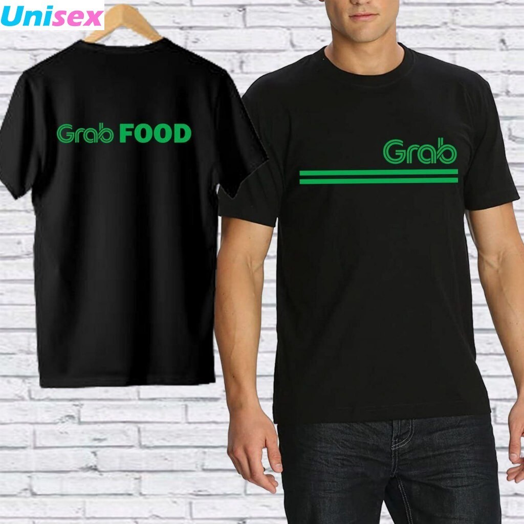 Grab Food Grab Express เสื้อยืดแขนยาวหลวม 2024 ใหม่