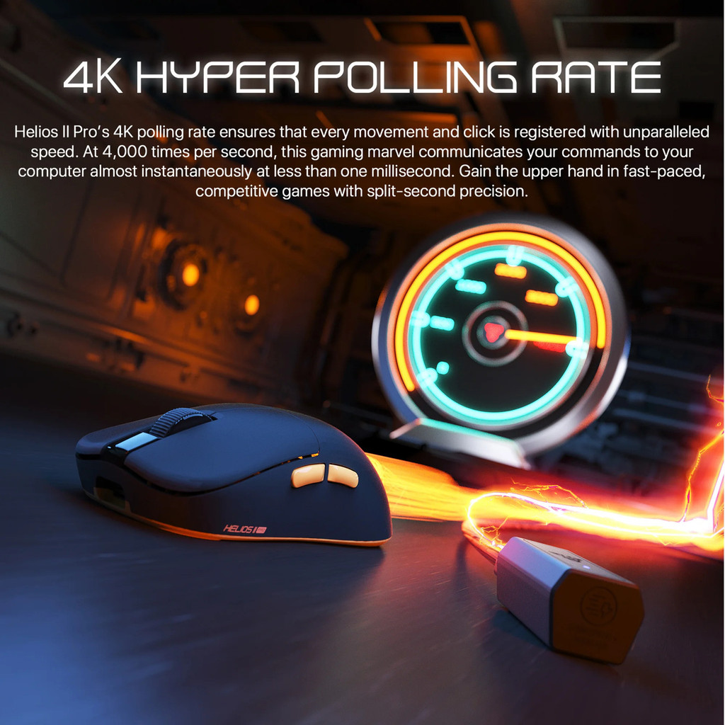 Helios Fantech Pro XD3-V3เมาส์สำหรับเล่นเกมส์อีสปอร์ต4K PIXART3395 2600