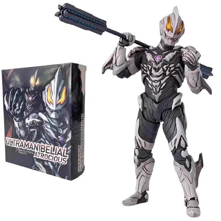 SHF Ultraman Mebius ประติมากรรมกระดูกจริง Xiaomu Luminous Multi-Joint Super เคลื่อนย้ายตุ๊กตามือของ