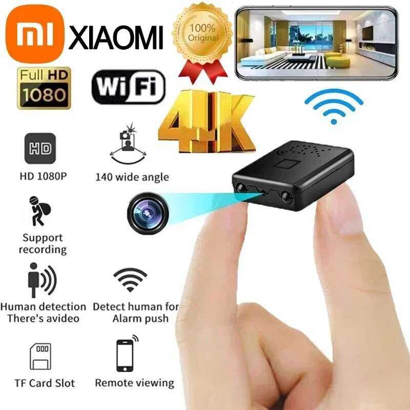 Xiaomi กล้อง XD Pro Mini Full HD 4K WiFi 5G มองเห็นในเวลากลางคืน ตรวจสอบระยะไกล ปกป้องความปลอดภัยในบ