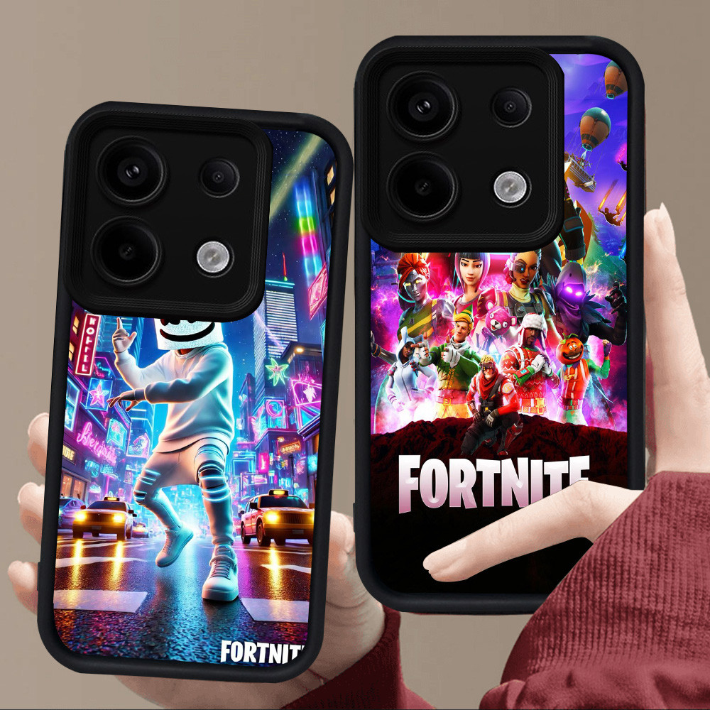 E111 Fortnite เกมสําหรับซิลิโคนสีดํา Xiaomi Redmi หมายเหตุ 13 13T POCO M6 Neo X6 13C Pro Plus 5G
