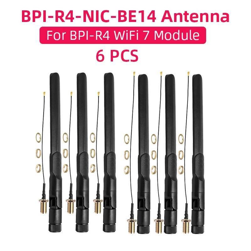 Banana Pi BPI-R4 BPI-R4-NIC-BE14 WiFi 7 โมดูลเสาอากาศสําหรับ Banana Pi R4