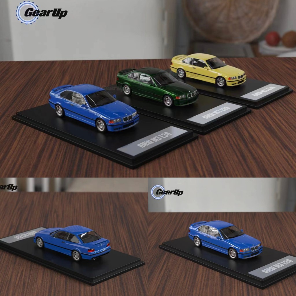 GUM Speed Block 1: 64 BMW BMW 3 Series M3 E36 Coupe รถโลหะผสมสองประตูรุ่น Out of Print Car Model
