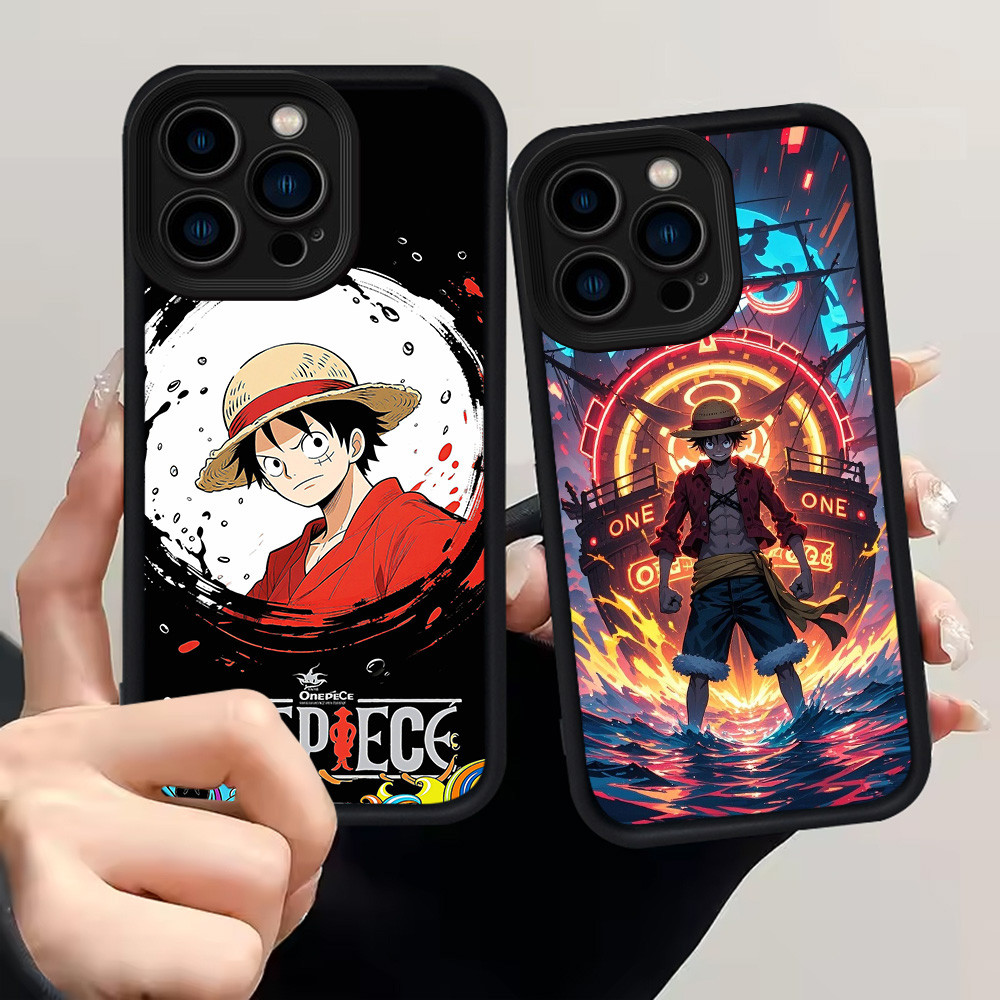 H55 เคส One Piece Luffy สําหรับ iPhone 11 8 7 14 12 13 Pro Max Plus