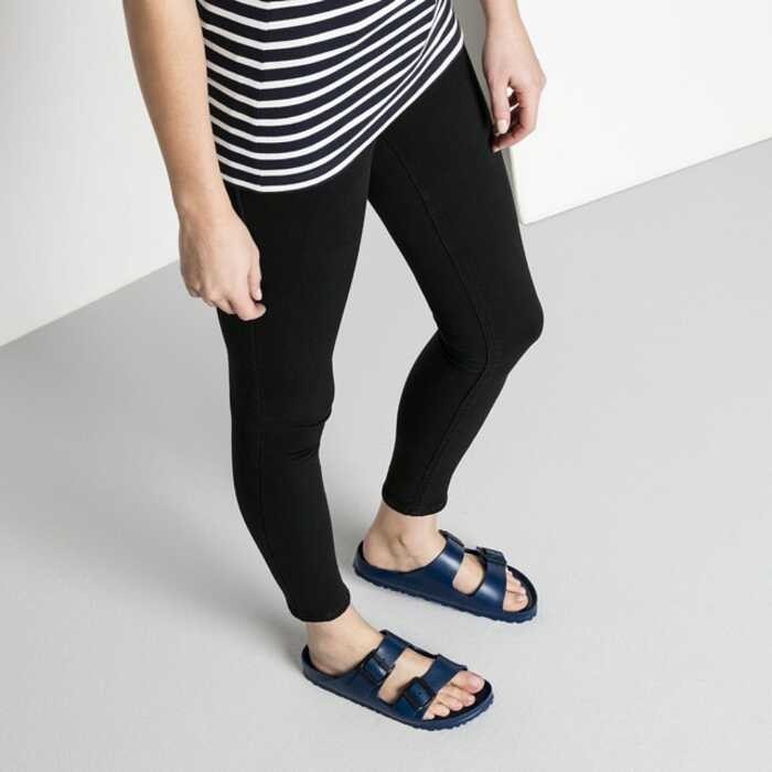 4 Ready Stock Birkenstockรองเท้าแตะ Arizona EVA Black White / Gray Wedge Slipper For