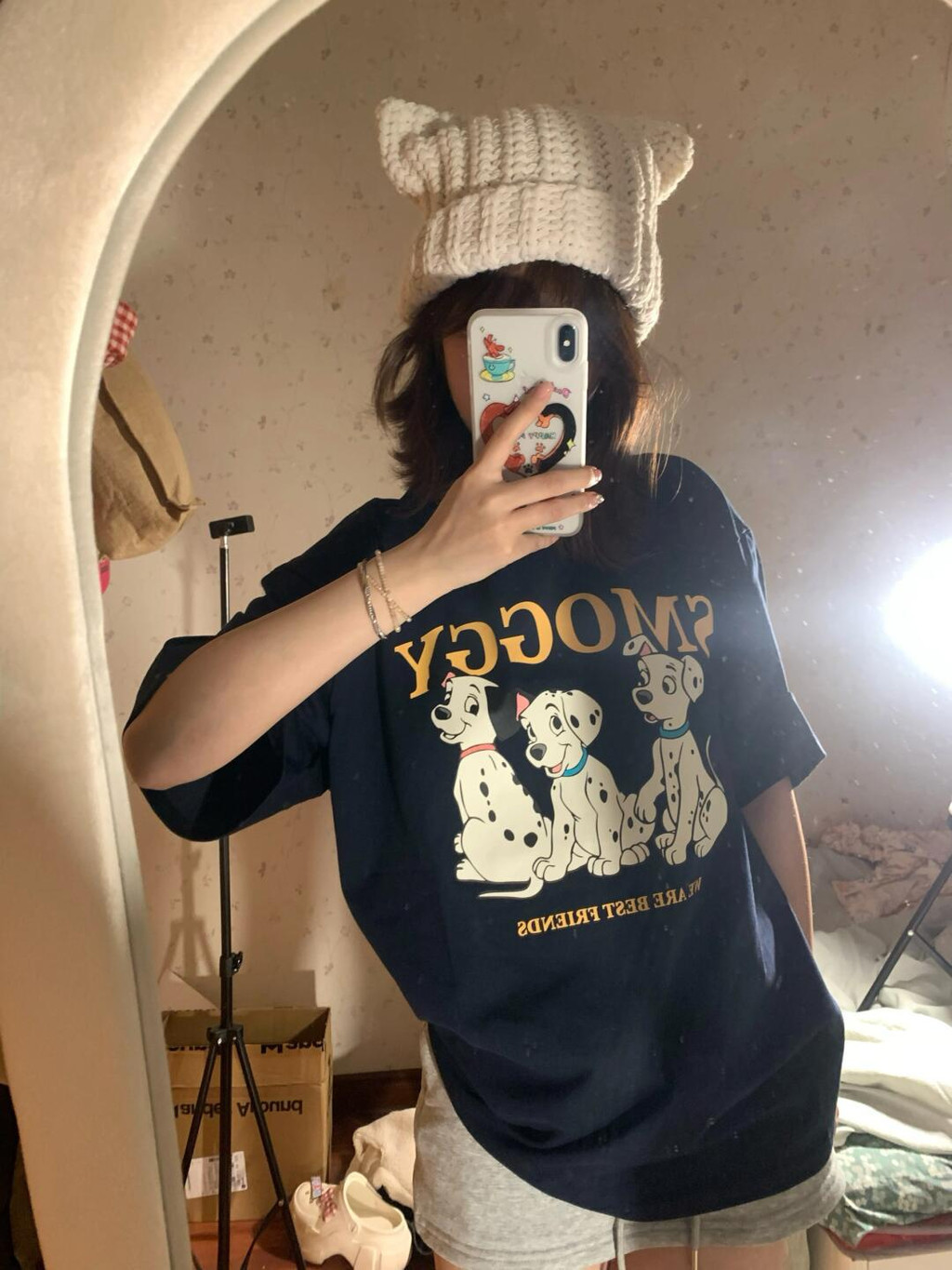 75921 เสื้อยืดแขนสั้นลําลองพิมพ์ลายตัวหนังสือ