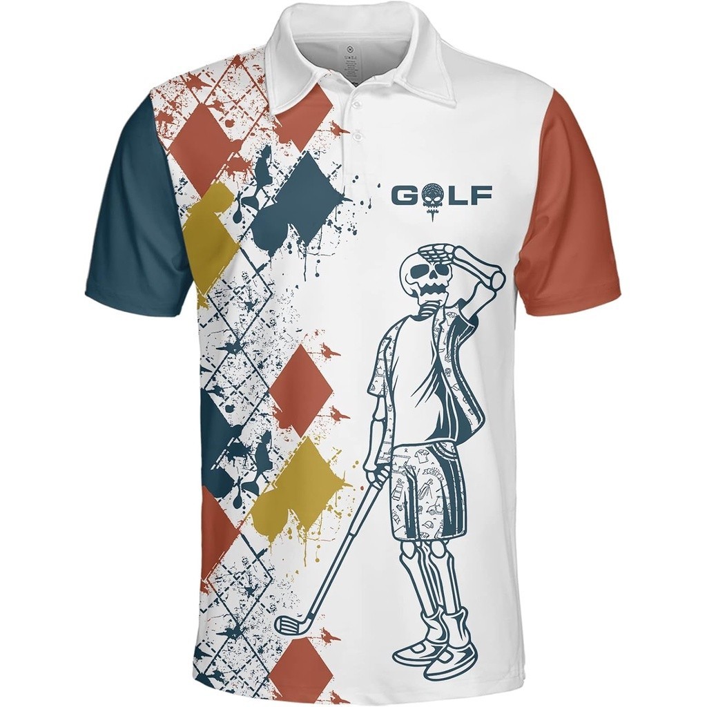 เสื้อโปโลแขนสั้น แบบแห้งเร็ว สไตล์ยุโรป สําหรับผู้ชาย ใส่เล่นกอล์ฟ เทนนิส