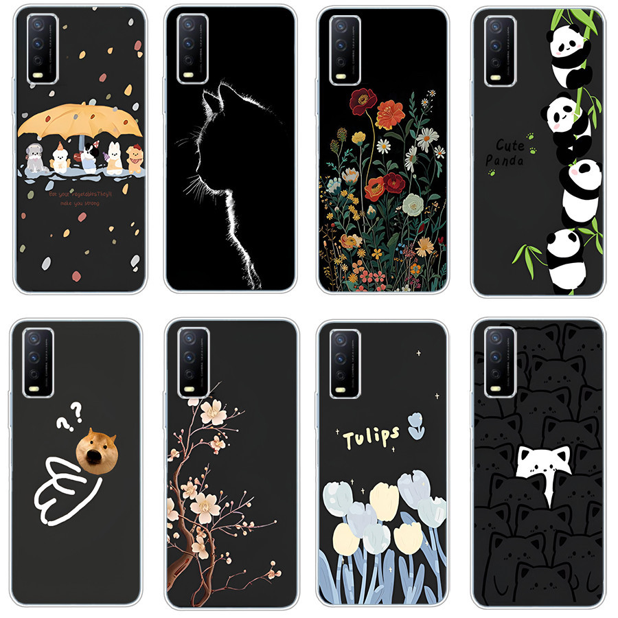 เคสสําหรับ vivo Y12S/Y12A/Y20/Y20i/Y20S/Y11S Soft Case TPU พิมพ์ฝาครอบโทรศัพท์