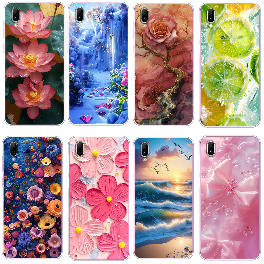 ปลอกสําหรับ vivo y97 Soft Case TPU Print Phone Cover