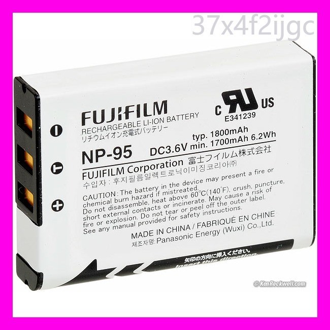Fujifilm NP-95 Rechargeable Battery for Fujifilm FinePix F30, F31, X100 and X100S Cameras C