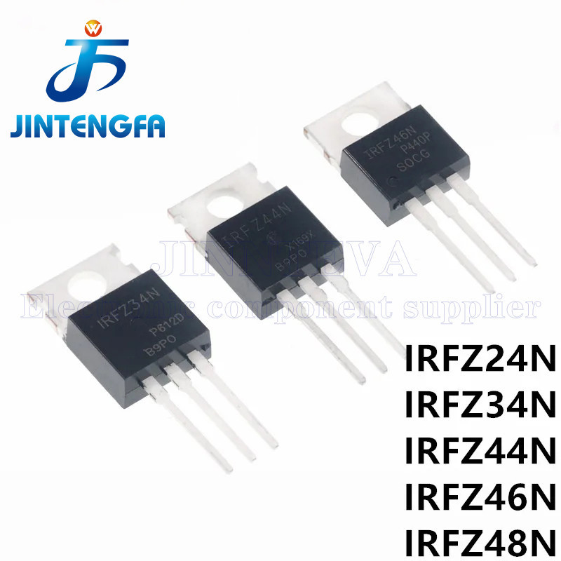 IRLZ44N TO220 10PCS IRFZ44N IRLZ24N IRLZ34N IRLZ46N IRLZ48N-channel MOSFET ไดโอดคริสตัลหลอด ta