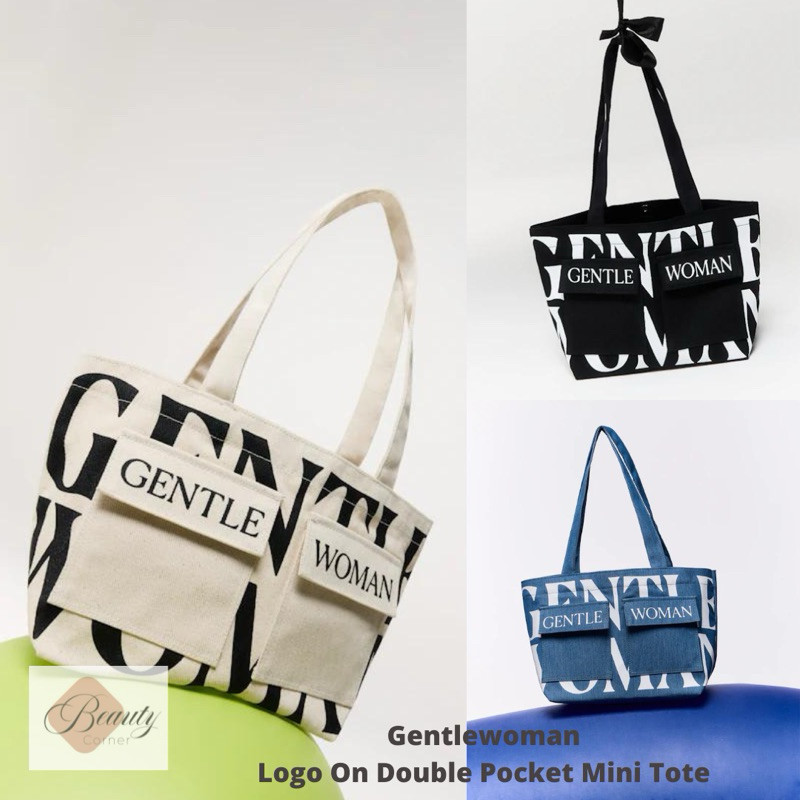 ♞,♘[พร้อมส่ง] กระเป๋า Gentlewoman Logo On Double Pocket Mini Tote