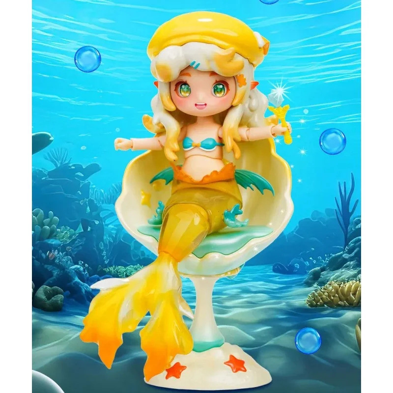 Island BJD MERMAID Series Ob11 1/12 Bjd Dolls Cute Action Anime Figure Kawaii Designer Model Gift B