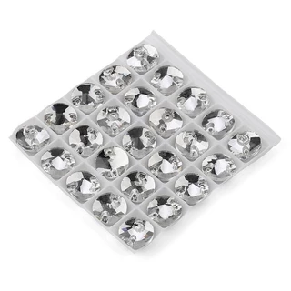 Rivoli เย็บบน Rhinestones รอบลูกปัดแก้วคริสตัล AB เย็บ Rhinestone DIY สําหรับเย็บปักถักร้อย