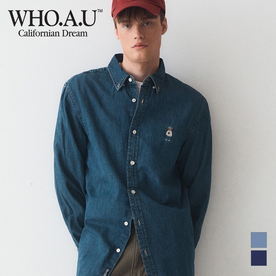 [WHO.A.U] เสื้อเชิ้ตยีน Steve | Whyje2333u