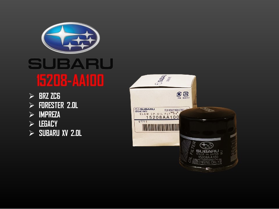 Subaru - XV 2.0L BRZ ZC6 Forester 2.0L Impreza Legacy กรองน้ํามัน 15208-AA100