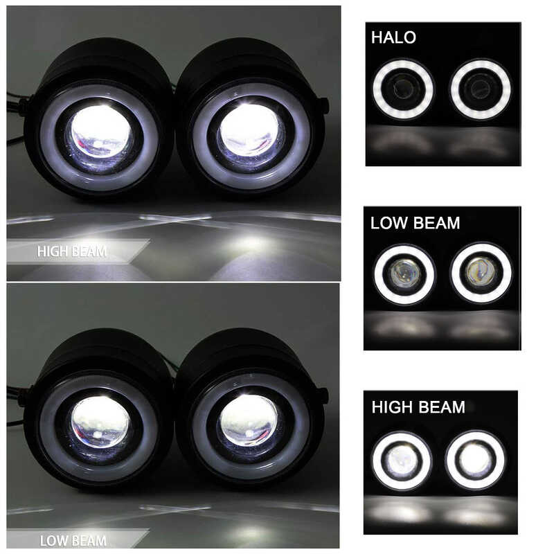 Δ มอเตอร์ไซค์คู่ไฟหน้า Universal Bi-Led ไฟหน้าพร้อมขาตั้ง