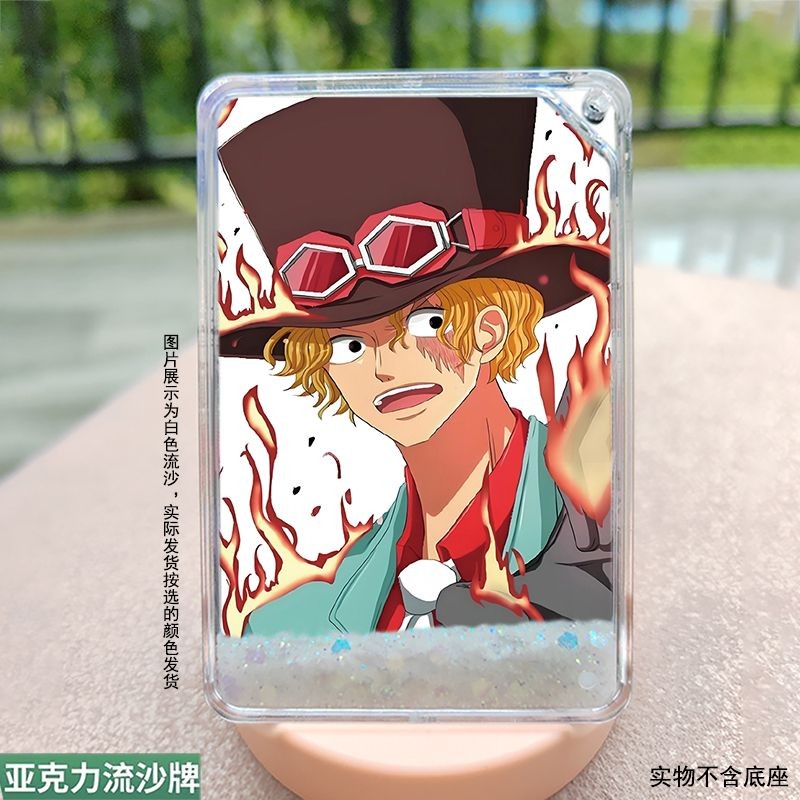 ขาตั้งใหม่ ONE PIECE Luffy Zoro Nami Sanji Tony Tony Chopper Nico Robin ONE PIECE Sabo Glitter ไพ่นก