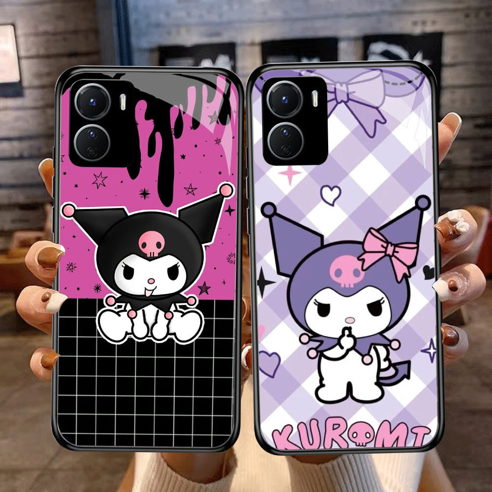 DF-23 Kurumi TPU HD Glass Casing สําหรับ VIVO Y16 Y15S Y01 Y56 Y36 Y27S Y15A Y36i Y17S iQOO Z9X U5X