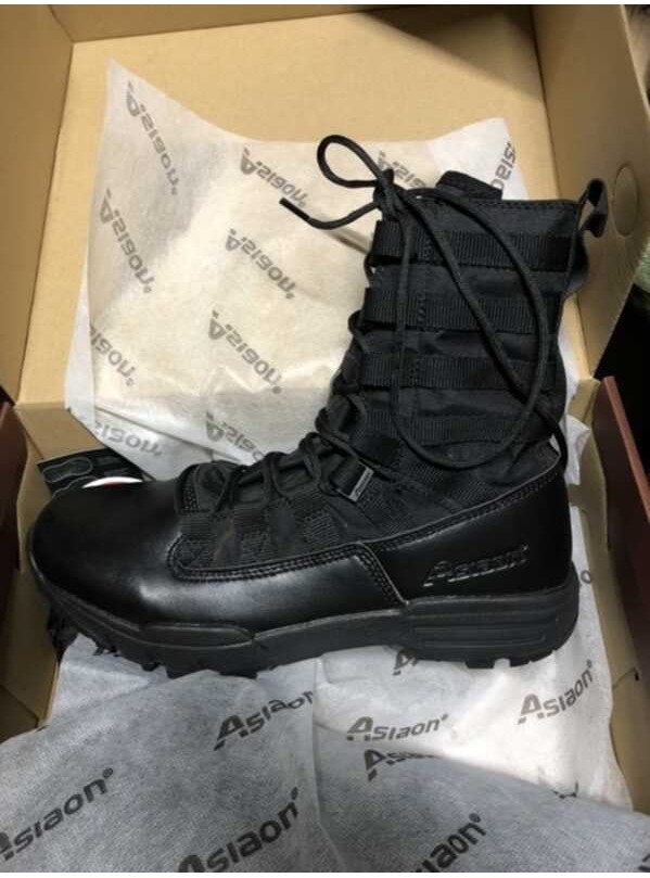 ❤ ASIAON 579 Cordura Fabric High Cut Tactical Boots For Outdoor Activities