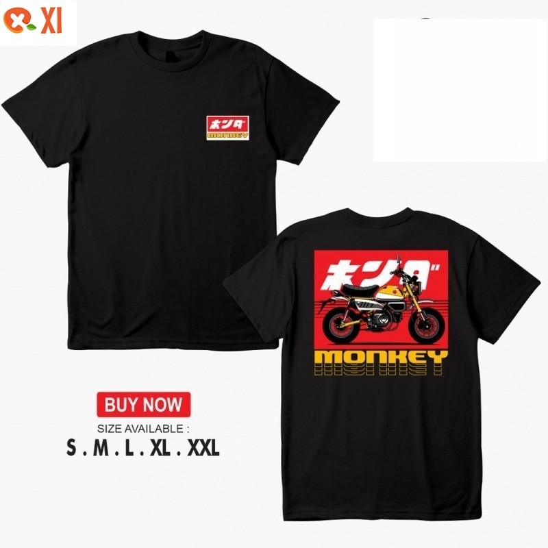 Xile9 [พร้อมส่ง] เสื้อยืด พิมพ์ลาย Carima Honda Monkey Honda Gank สําหรับรถจักรยานยนต์