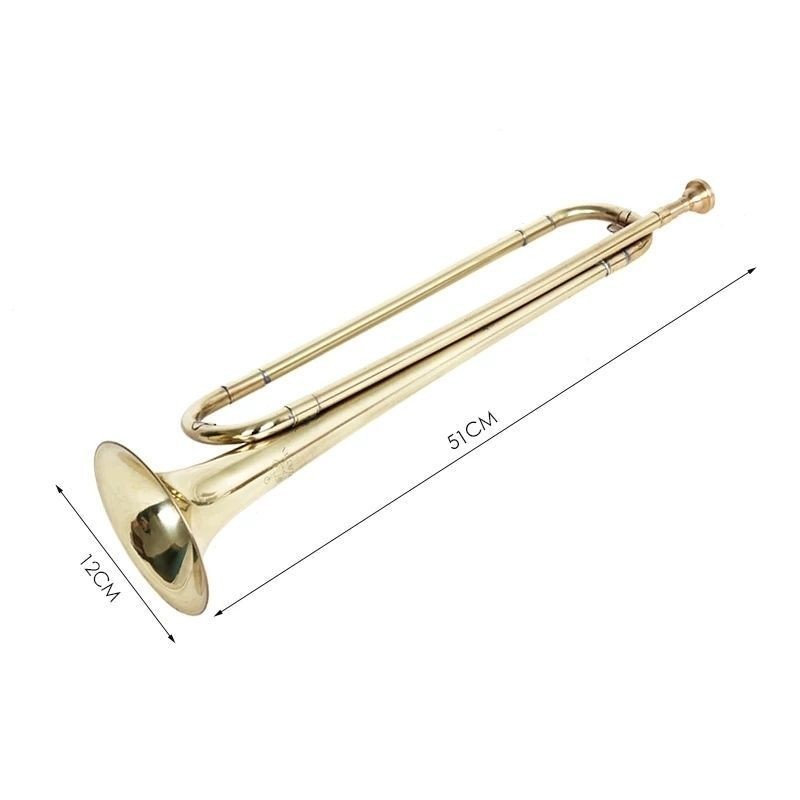 นักเรียนแบบพกพาเครื่องดนตรีทรัมเป็ตกลองและแตรเดี่ยว Corps Youth Horn/Charge Bugle/ทหาร Bugle เริ่มต