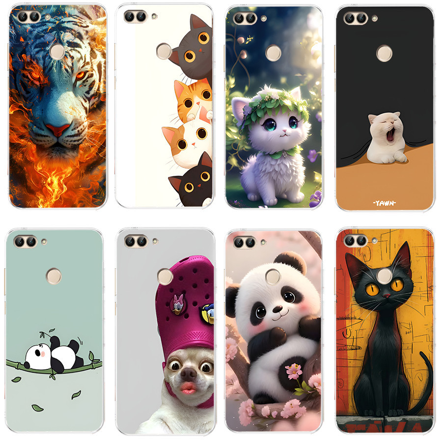ปลอกสําหรับ huawei Y9 2018 Soft Case TPU พิมพ์ฝาครอบโทรศัพท์