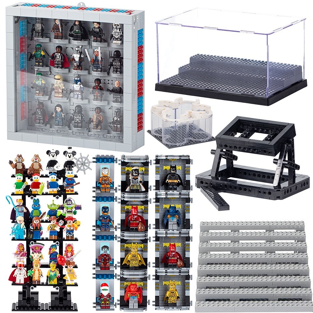 Moc Bracket Display Stand ใช้งานร่วมกับ LEGO MiniFigules Building Blocks 75257 05007 Millennium Fal