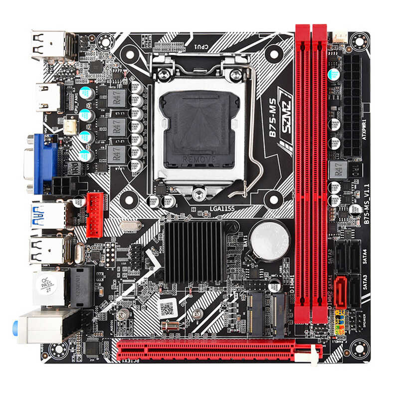 Vktech Hdmi-Compatible /Vga/Nvme เมนบอร์ด M.2 LGA 1155รองรับเมนบอร์ดคอมพ
