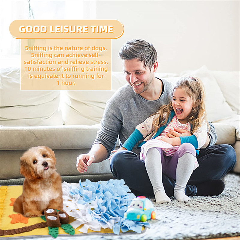 เสื่อรักษาสุนัข Benepaw พร้อมการออกแบบคลื่นมหาสมุทรสร้างสรรค์ Snuffle Mat สําหรับ Sniffing Training ขนแกะขั้วโลกนุ่มลื่นล้างทําความสะอาดได้สําหรับสุนัขทั้งหมดให้อาหารช้า Anti-Anxiety - รูปที่ 4