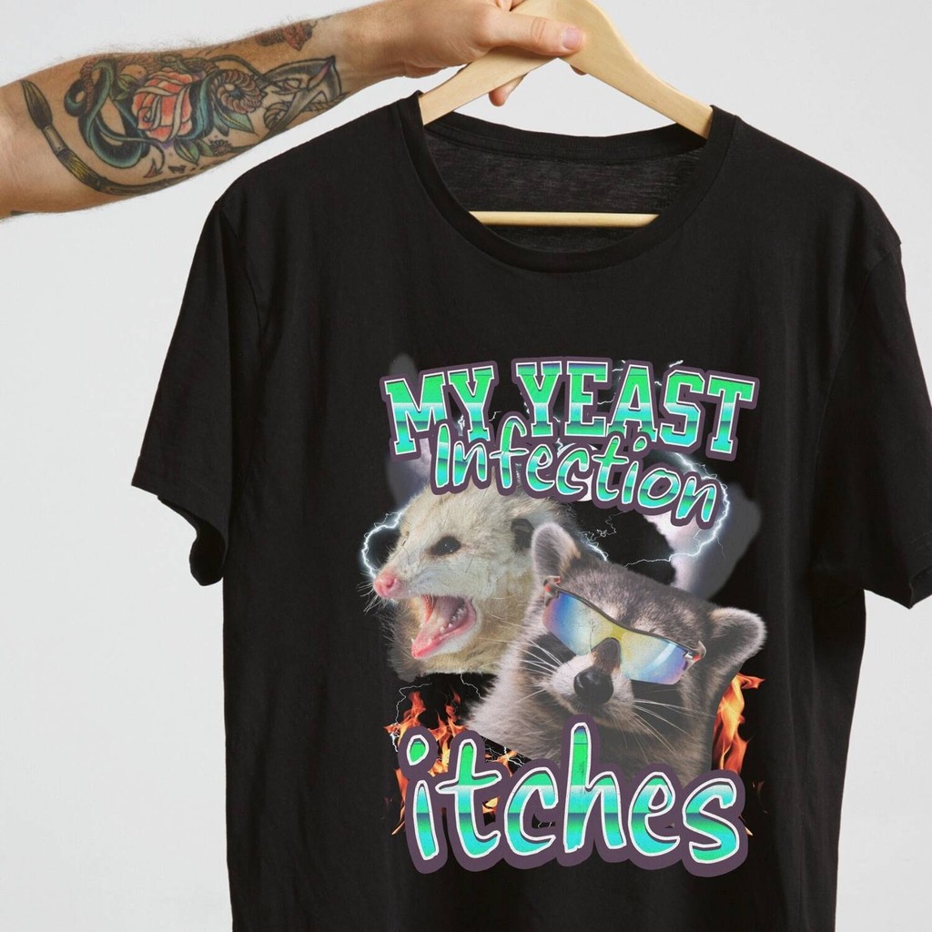 มีสไตล์ My Yeast Infection Iatches เสื้อ,เสื้อฉันวัยรุ่นตลก,เสื้อยืดกราฟิกของผู้หญิง,เสื้อตลก,เสื้อ 