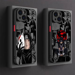 สีดําศิลปะนารูโตะอิทาจิการ์ตูนเคสโทรศัพท์สําหรับiphone 15 11…