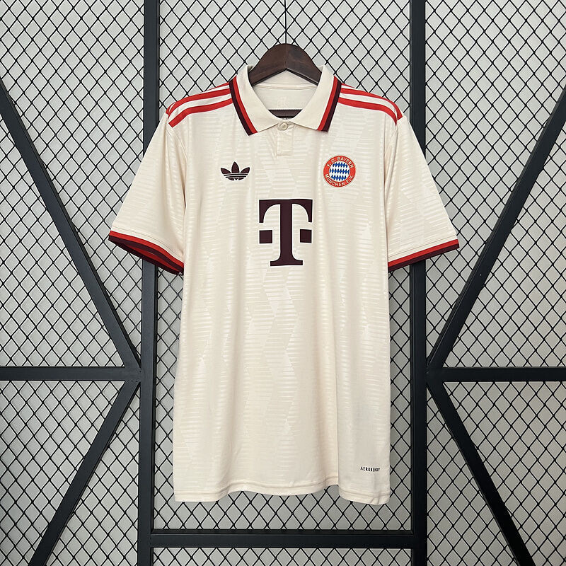 เอฟซี บาเยิร์น มิวนิค เสื้อฟุตบอลผู้ใหญ่เยือนที่สามสําหรับฤดูกาลปี 2024/25