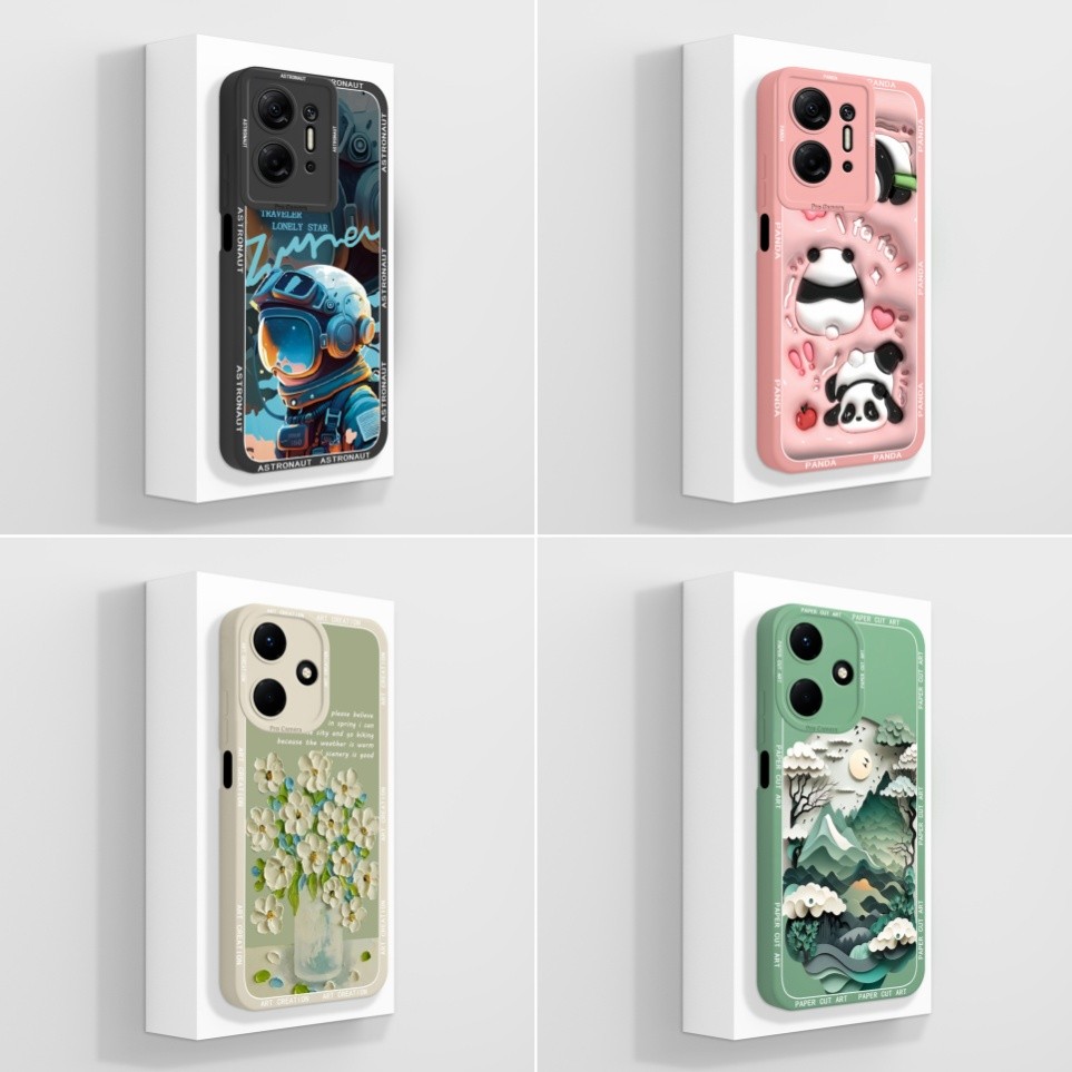สําหรับ Infinix Hot 30 กรณีภูมิทัศน์ภาพวาด AntiScratch ซิลิโคนนุ่มเคสโทรศัพท์สําหรับ Hot30 5G ปลอก InfinixHot 30 4G ปกหลัง X6832 ที่อยู่อาศัย Capa