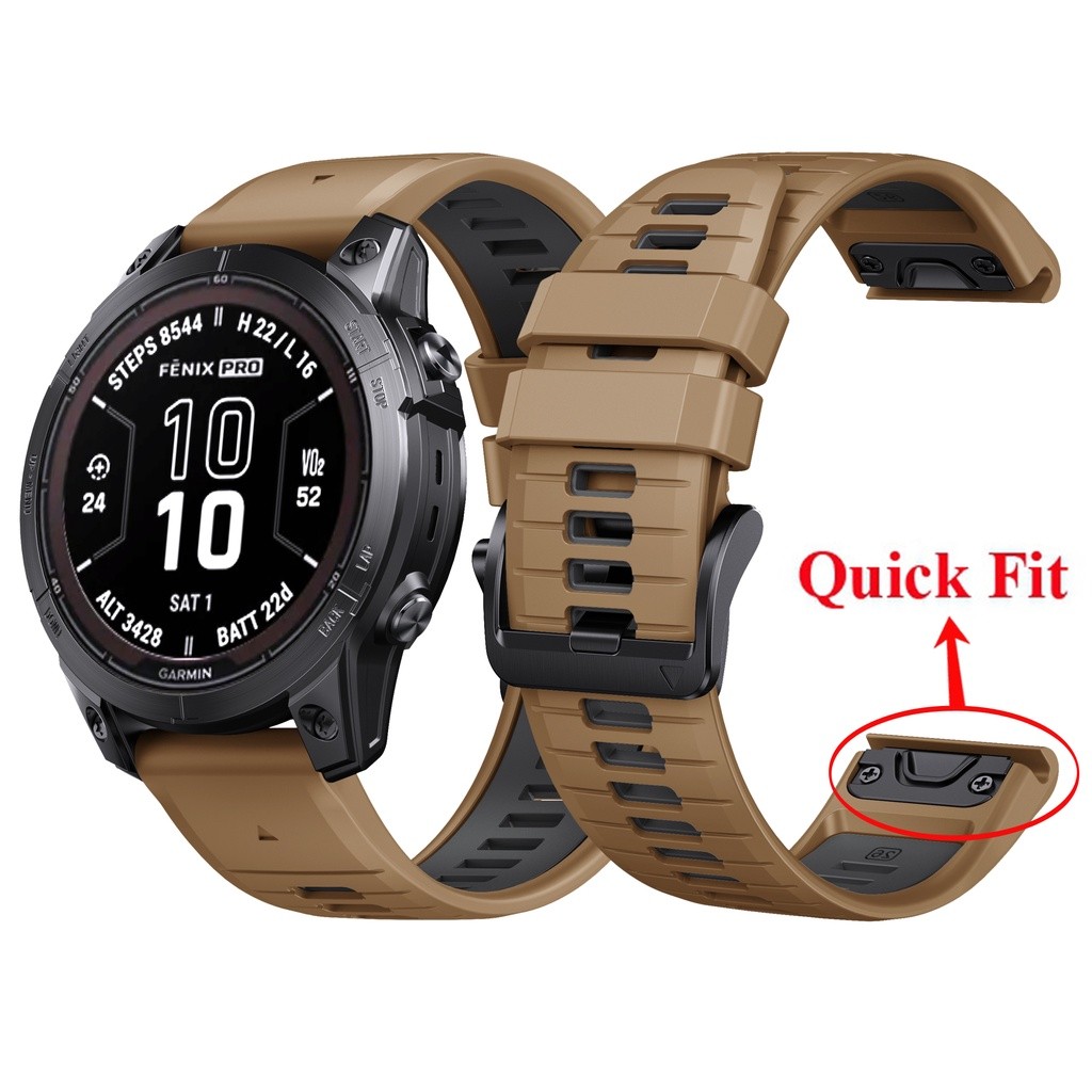 สายนาฬิกาข้อมือซิลิโคน 22 มม. 26 มม. สําหรับ Garmin Fenix 7 7X 6 6X Pro 5 5X Plus 3 3HR 2 Approach