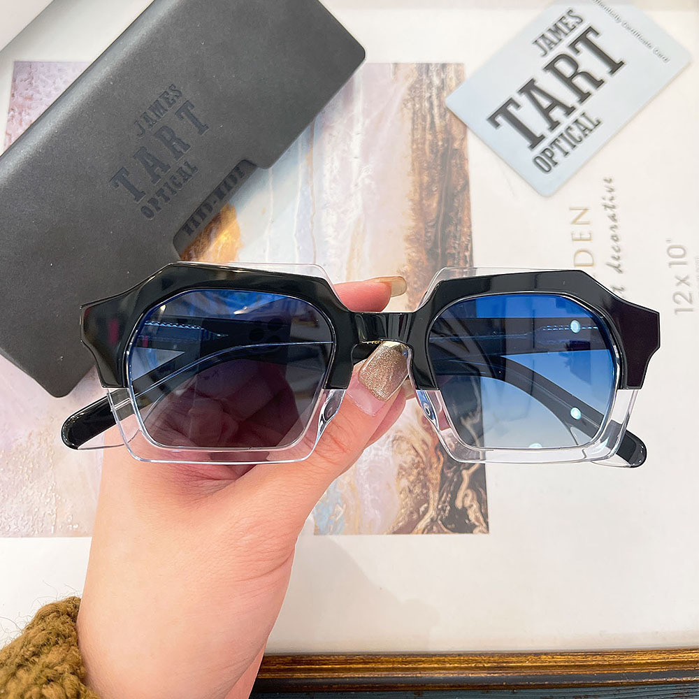 TART JAMES 577 แว่นตากันแดดแฟชั่นรูปหลายเหลี่ยมสำหรับผู้ช