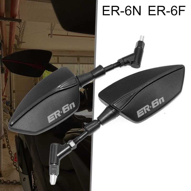 สำหรับคาวาซากิ Er6n Er6f Er-6N รถจักรยานยนต์กระจกมองข้างกร