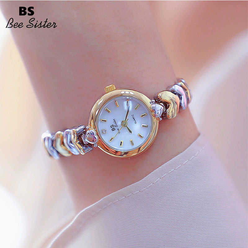 ❤ BS Bee Sister แบรนด์1666แฟชั่นผู้หญิงนาฬิกานาฬิกาหญิงฉบับภาษาเกาหลี Simple Retro Waterproof
