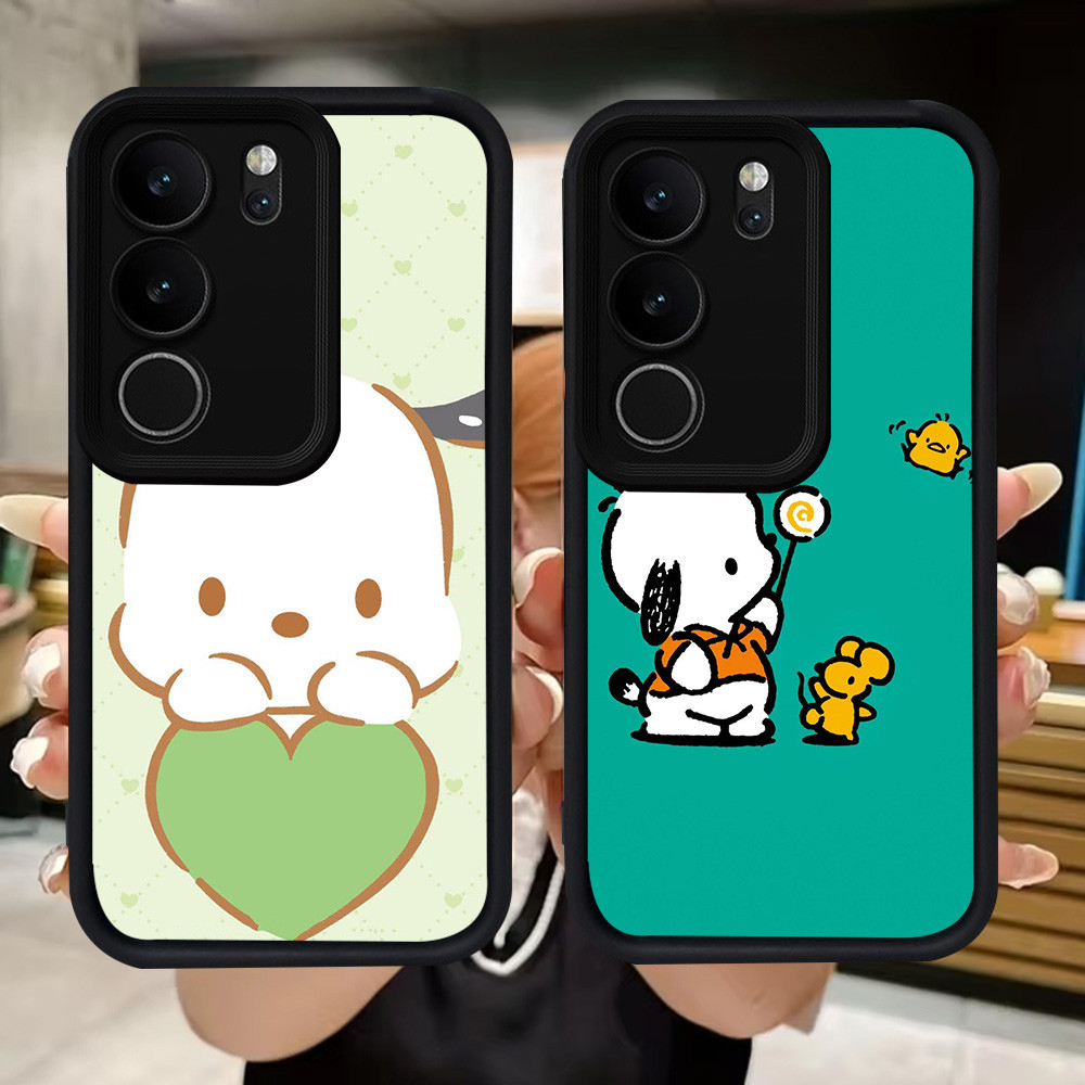 Q6 Pochacco นุ่มสําหรับ VIVO V40 Lite Y100 V29 V27E Y19S Y200e Y81 Y29 Y300 V27 V29E Y81s Pro 5G