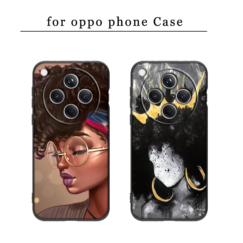 QU5 แอฟริกันความงาม Afro สาว OPPO ค้นหา X3 Neo Pro F11 A9 2019 R9 F1 Plus Reno 5 6 Lite Pro Plus 2Z 