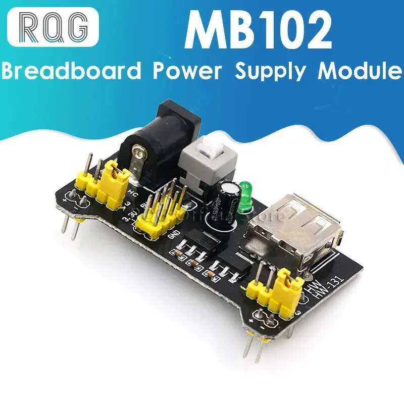 MB102 บอร์ด / บอร์ด MB102 สีขาว โมดูลพลังงานเฉพาะ 2 ทาง 3.3V 5V MB-102 บอร์ดบัดกรี /