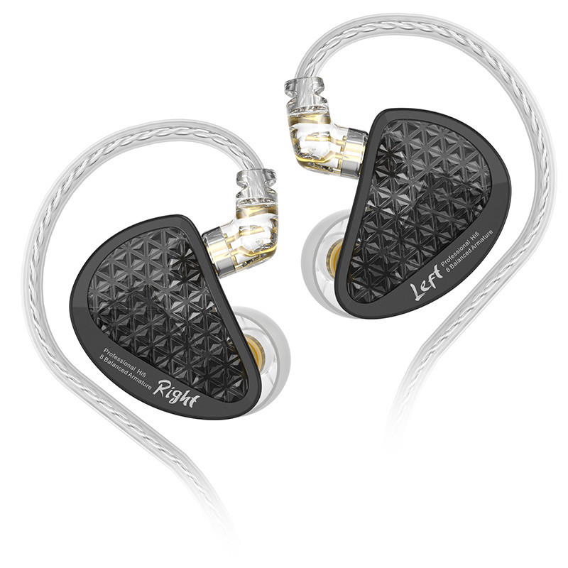 KZ AS16 Pro ใน Earphone 16BA เกราะสมดุล Hifi Bass Monitor หูฟังเสียงยกเล