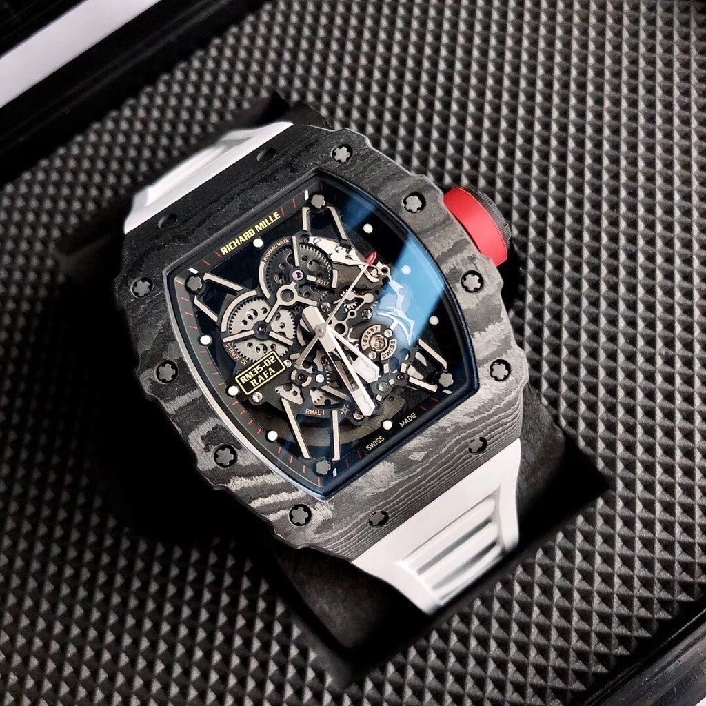 Richard Mill RM35-02 Swiss Automatic Movement Sapphire Mirror สายยางนําเข้า