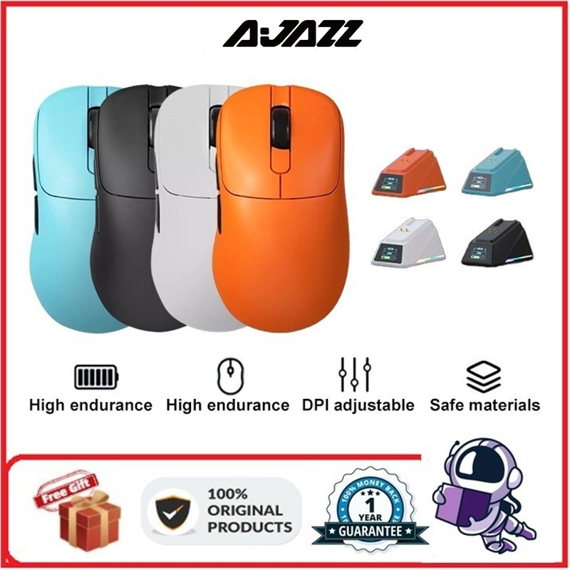 Ajazz aj179 apex Wireless Three mode Right hand เมาส์เกม E-sports PAW39503395แท่นชาร์จโปร