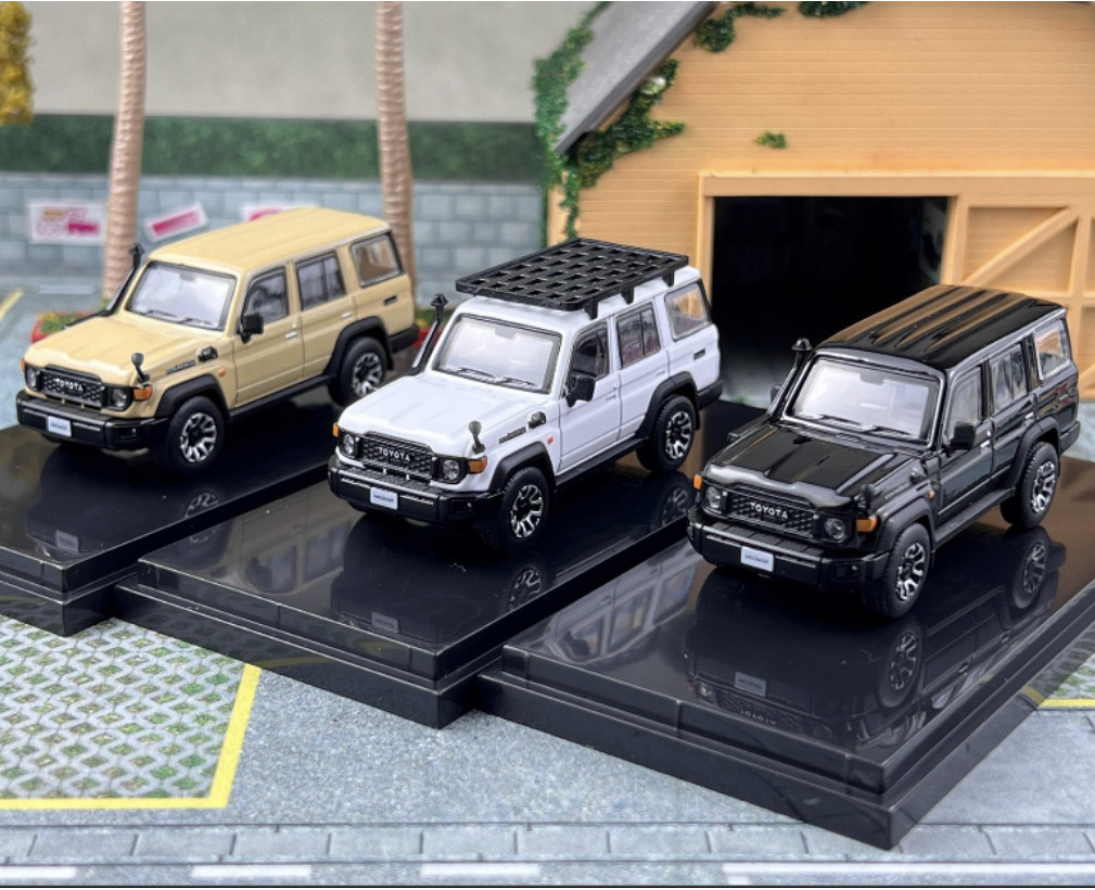 Model 1:64 Toyota LC250 Prado Toyota LC70 โมเดลรถโลหะผสมออฟโรด