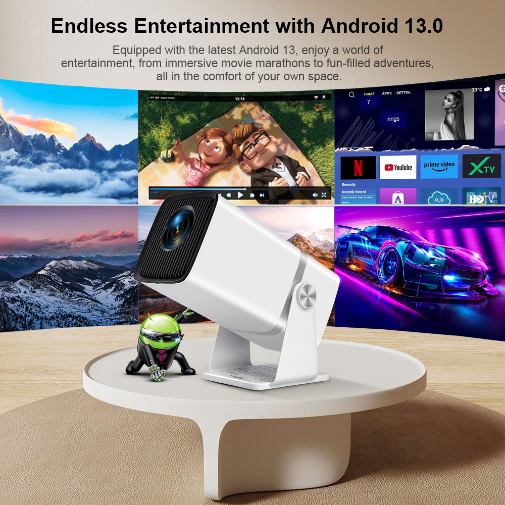 HD 1080P Full TD80W Mini For Movie Android 13 WiFi Smart Video Projetor TD80 Home Theater Portable