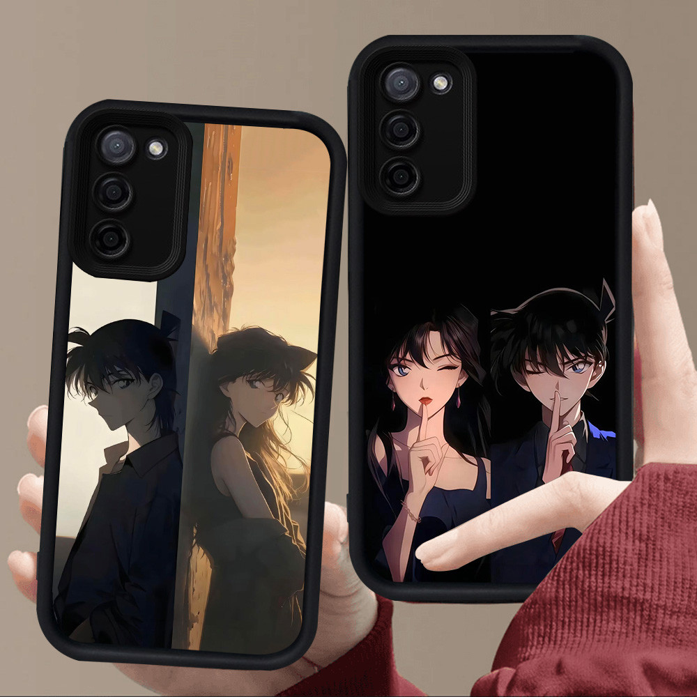 E79 Detective Conan สําหรับซิลิโคนสีดํา Samsung A51 A71 J6 M02S A02S A02 F02S M02 A03 Core J4 Plus A